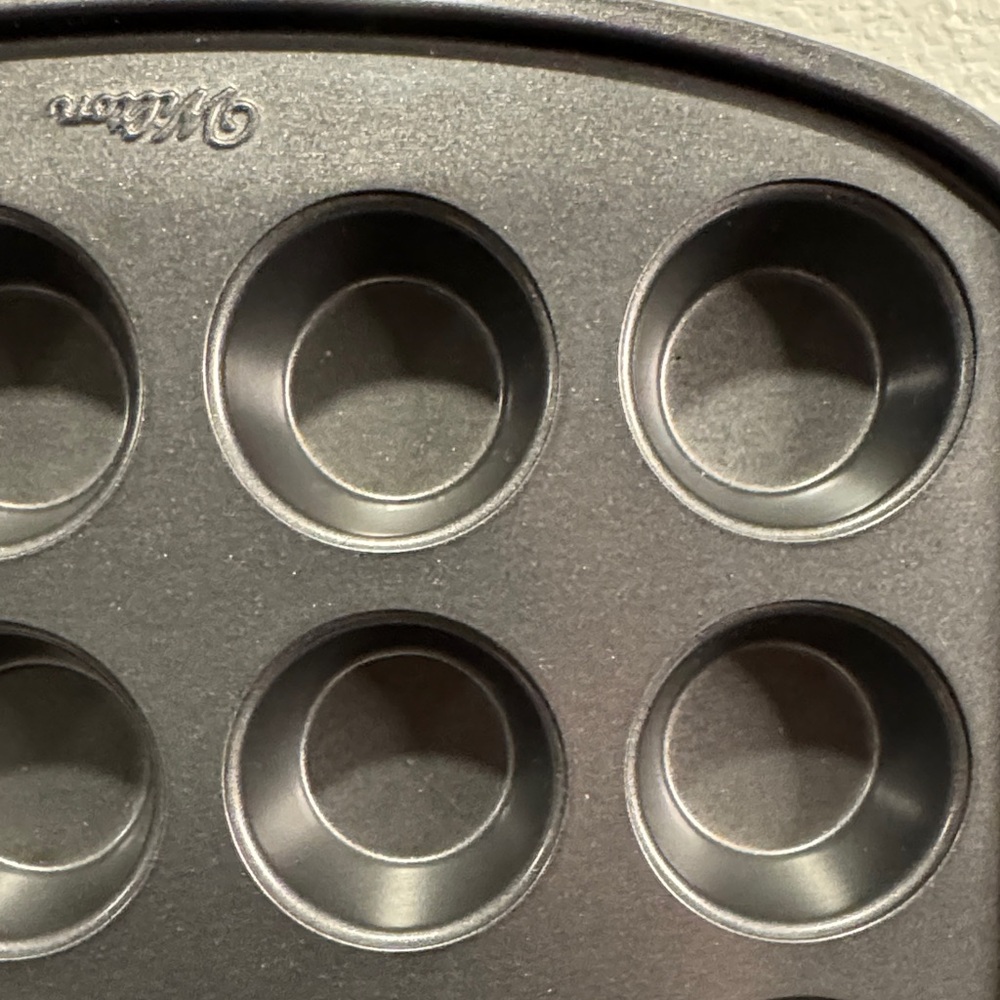 Wilton Dark Gray Mini Cupcake Pan - Picture 2 of 3